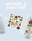 IZY Kids Thermos Bottle - Blue Pirates - 350ML