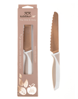 KiddiKutter Knife - Limited Edition Rose Gold with packaging, designed for child-safe meal prep.