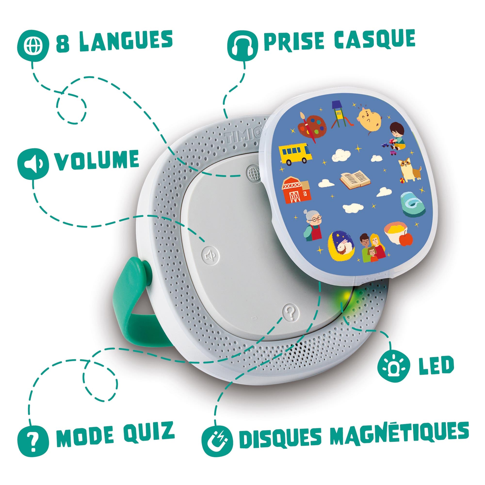 Timio Player + 5 Discs Rechargeable
