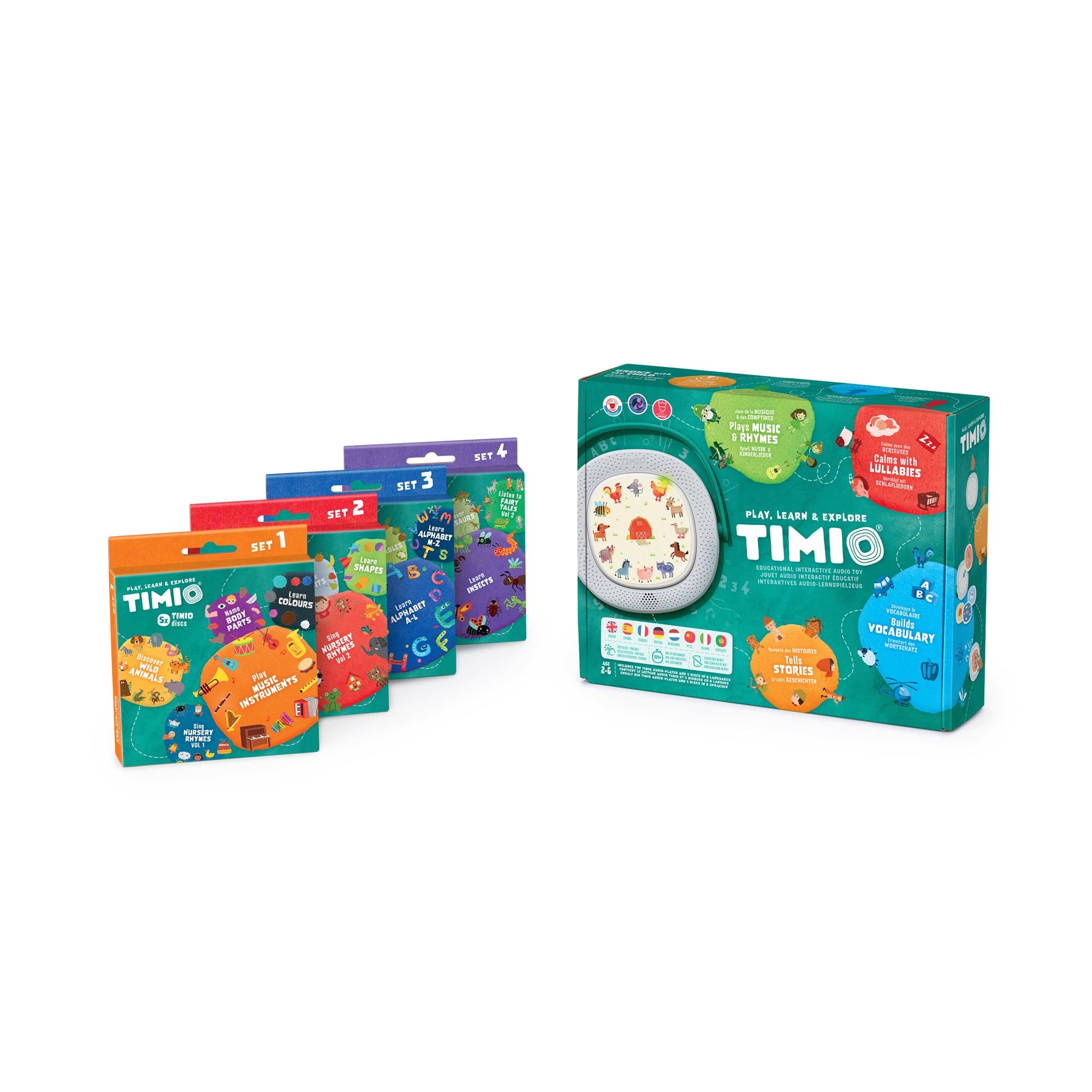 Timio Player + 5 Discs Rechargeable