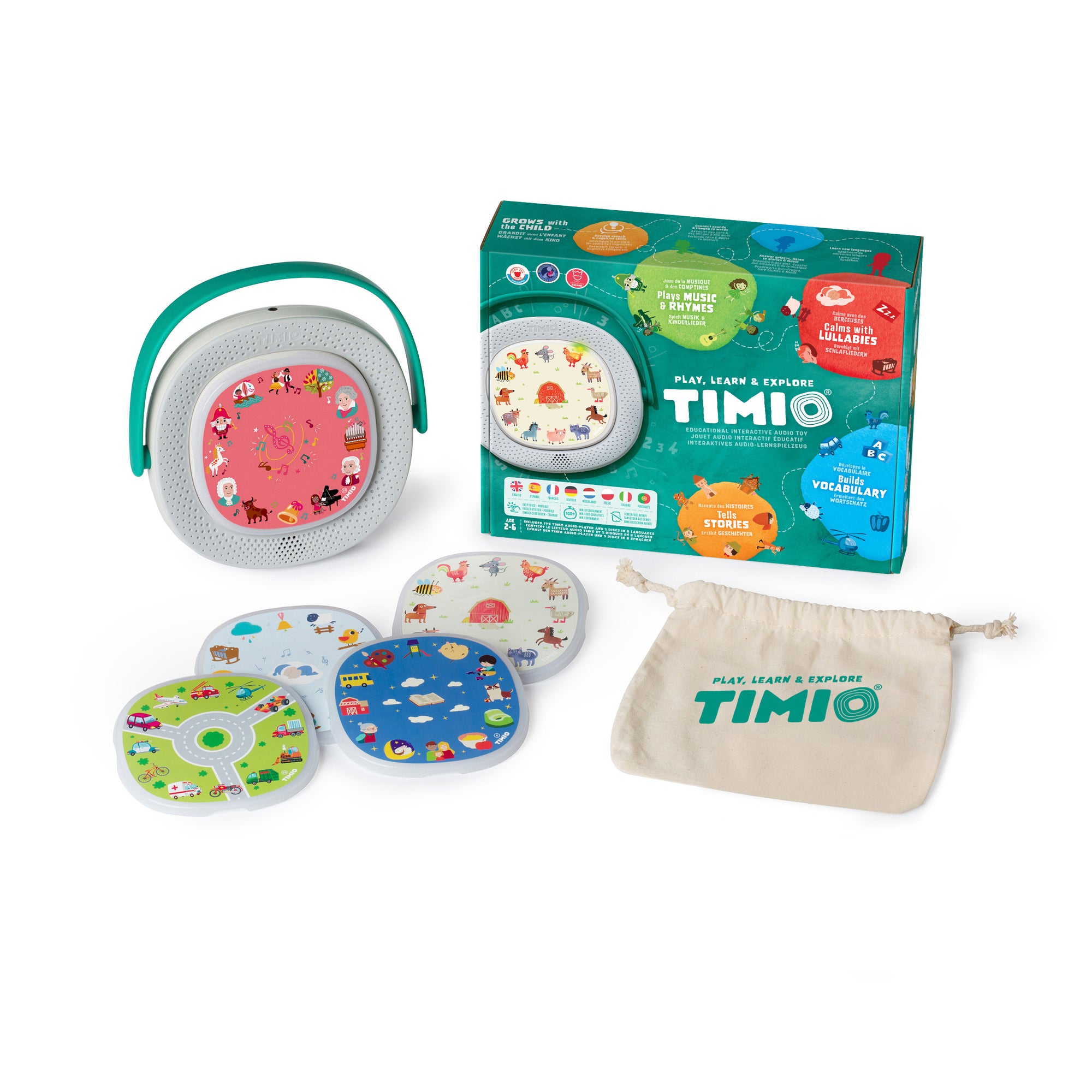 Timio Player + 5 Discs Rechargeable