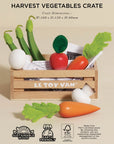 Le Toy Van Harvest Vegetables Wooden Food Crate