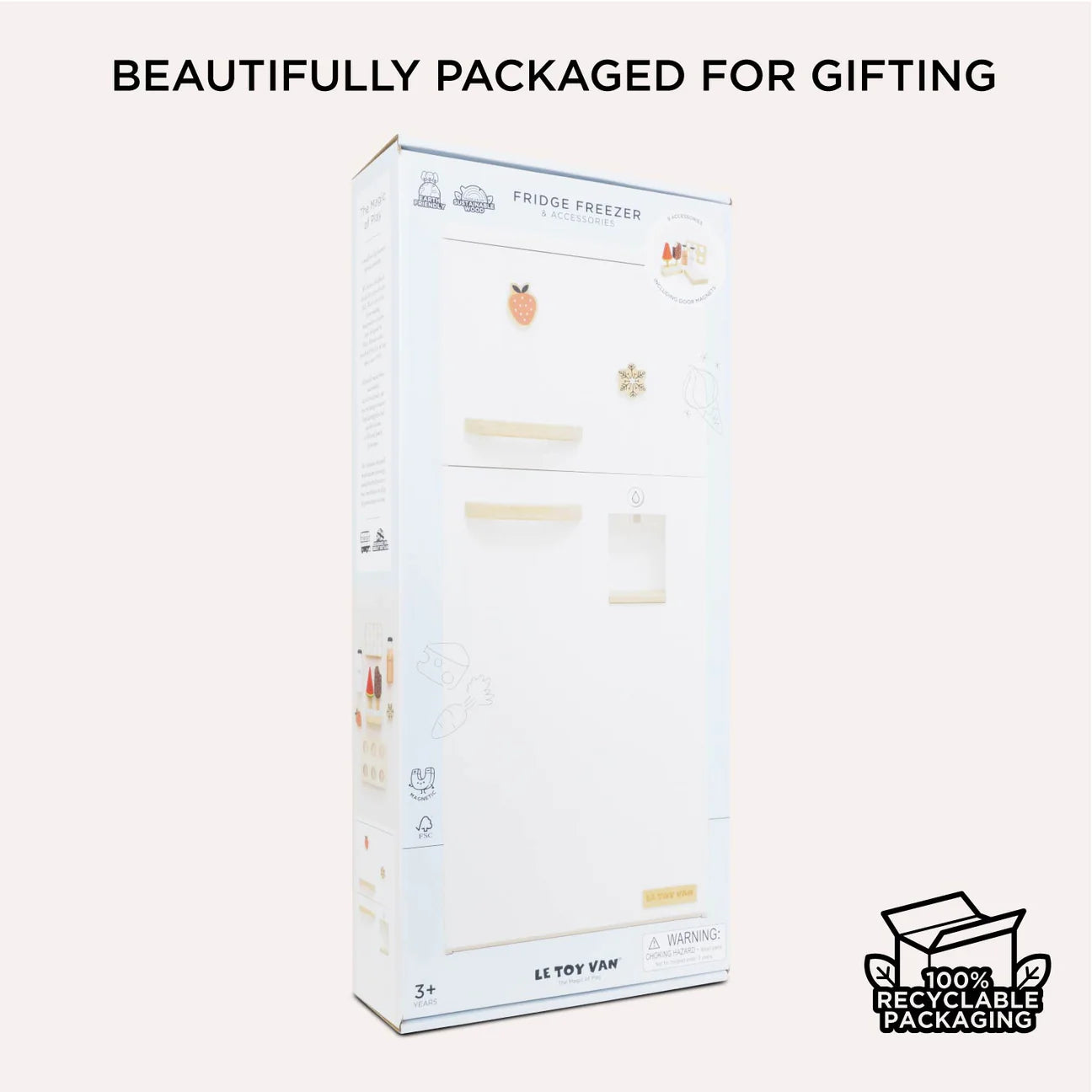 Wooden Fridge Freezer