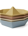 Asger silicone boats 4 pcs.-multi mix