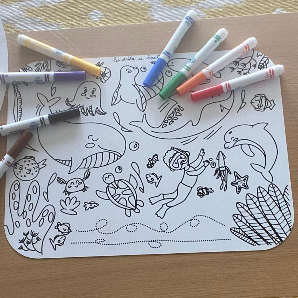 Oceaan kleurbaar placemat