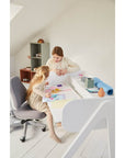 Woody desk, white