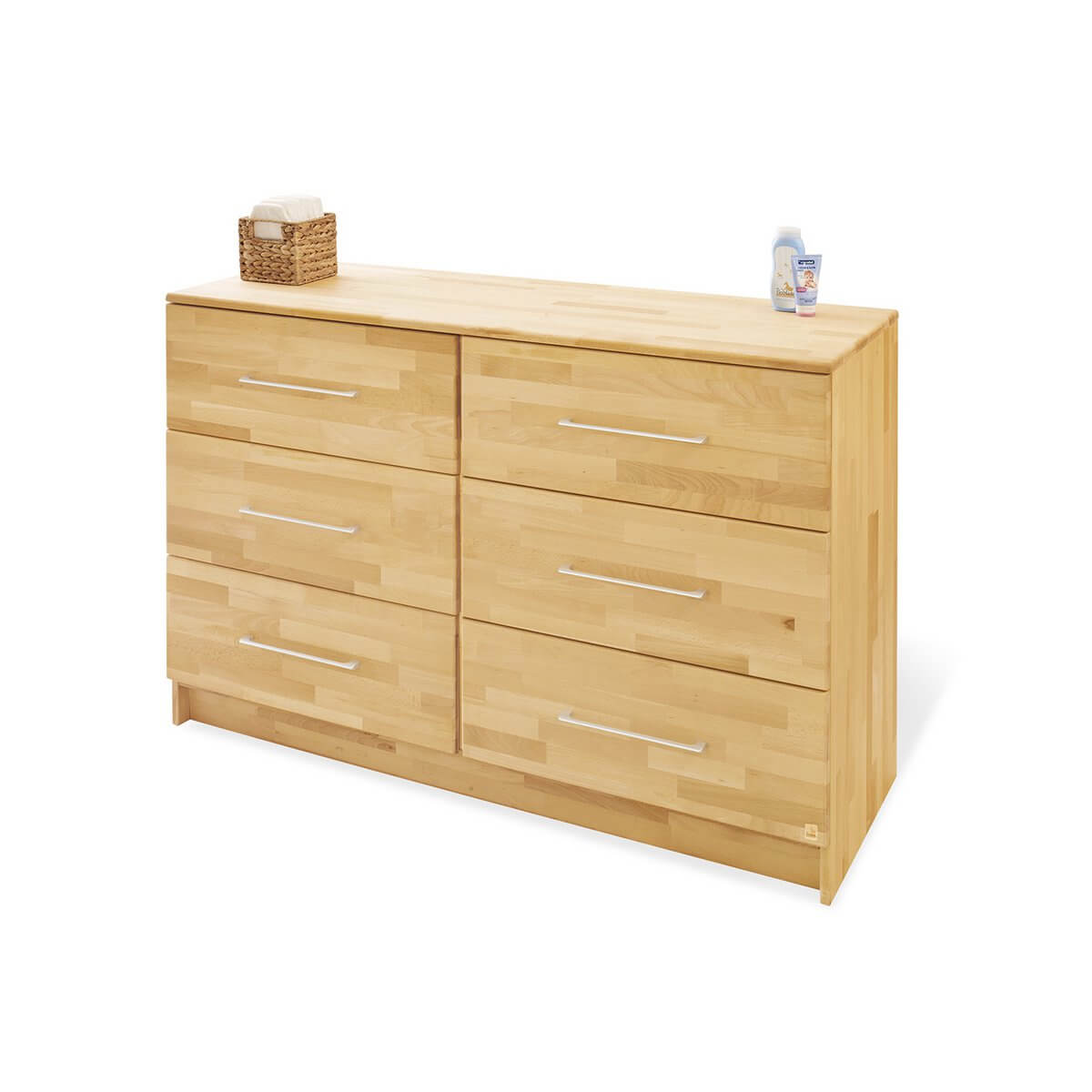 Nursery &#39;Natura&#39; extra wide
3 parts: cot bed, extra wide changing unit, 2-door wardrobe
