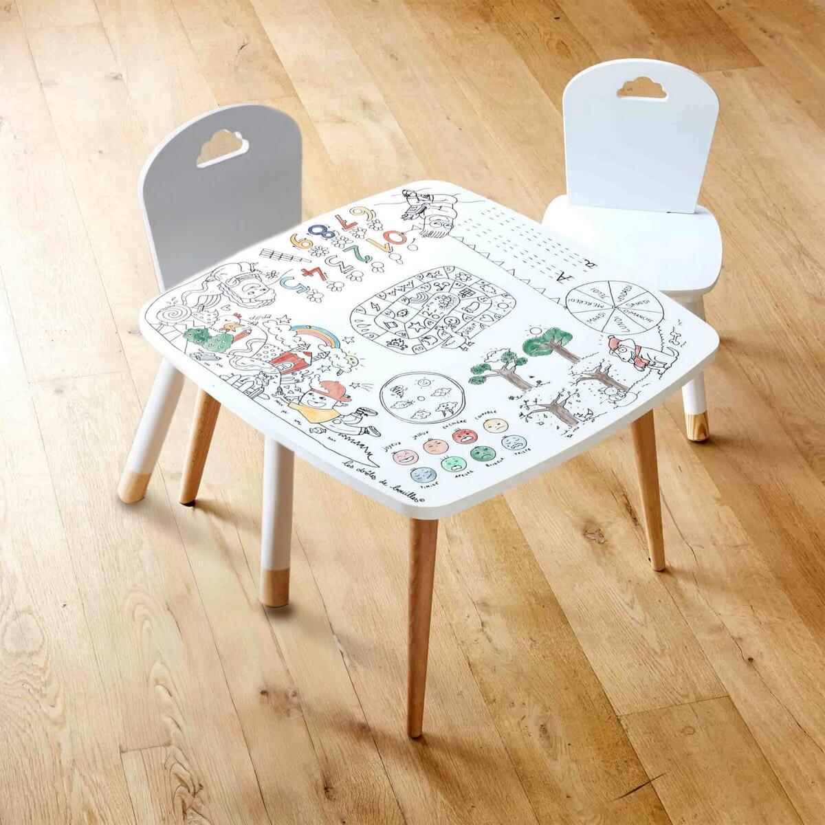 Colorable pack 2 chairs