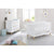 Cot Bed, Wide Changing Unit & Wall Shelf