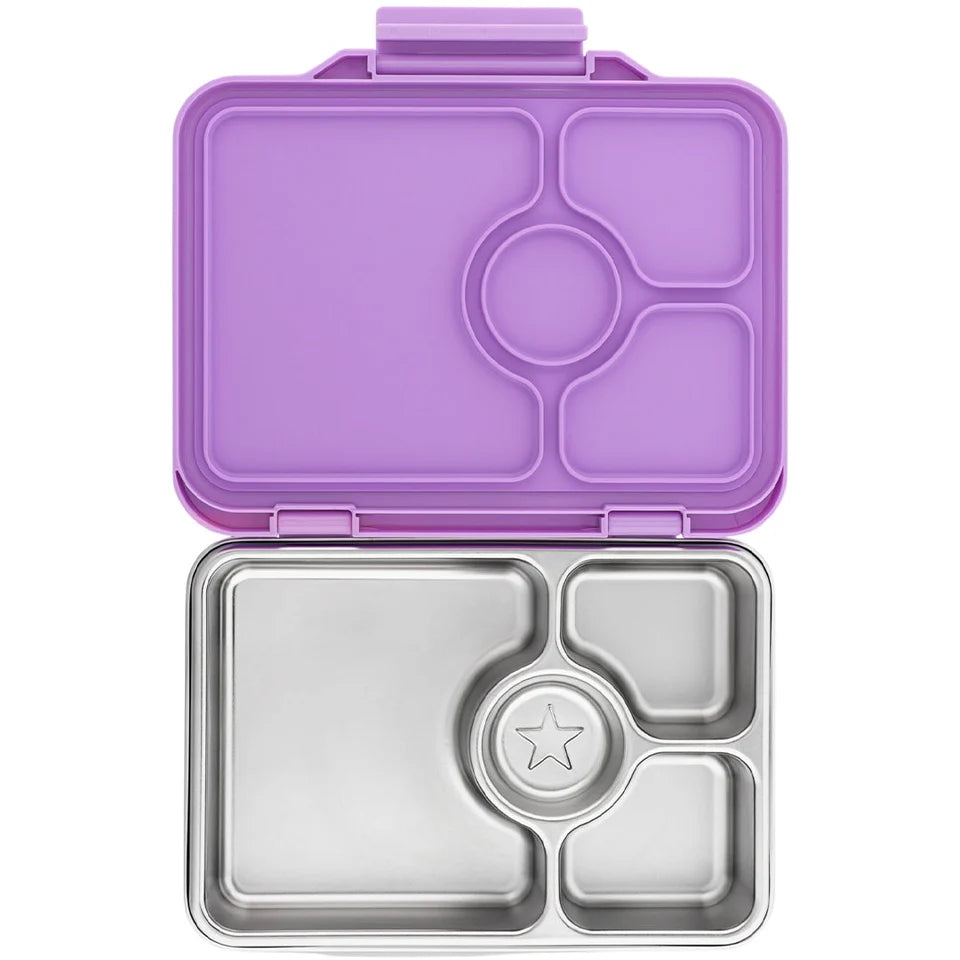 Yumbox Pret Stainless Steel – 4 Sections Lavander Purple